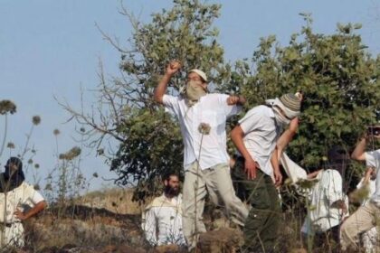 مستوطنون يهاجمون منازل المواطنين في عوريف