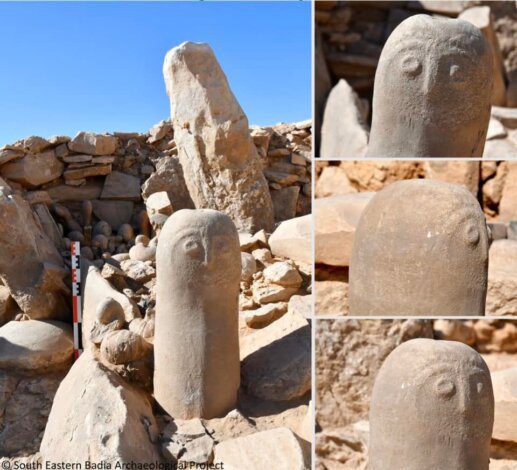 تماثيل ووجوه عُثر عليها في الاردن