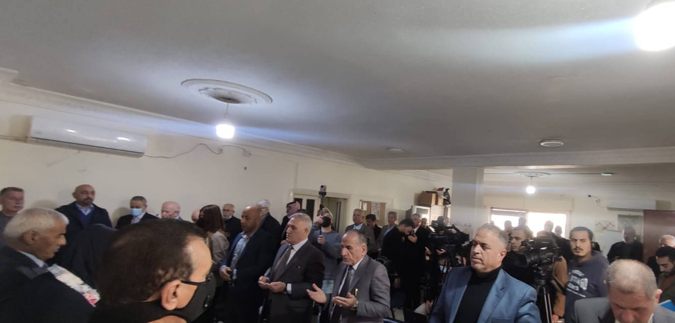حفل إشهار الملتقى الوطني لدعم المقاومة وحماية الوطن في مقر حزب الوحدة الشعبية الديمقراطي الأردني